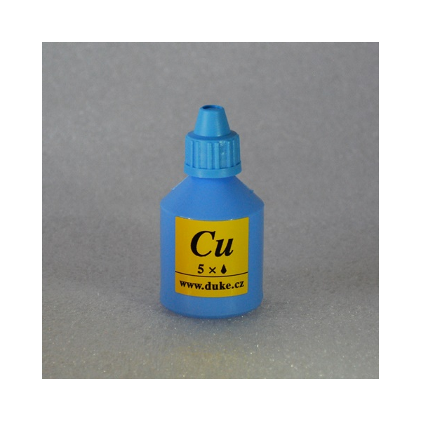 Reagencia Cu na meď