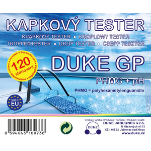 Kvapkový tester DUKE GP na PHMG a pH