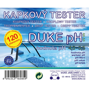 Kvapkový tester DUKE pH 4,0-5,5