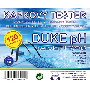 Kvapkový tester DUKE pH