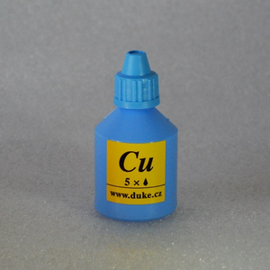 Reagencia Cu na meď